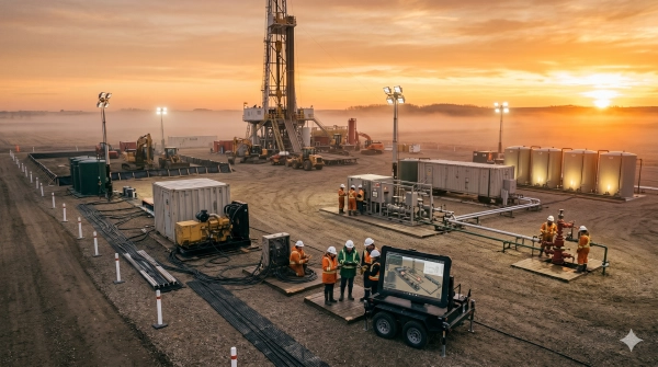 Efficient oilfield site setup supporting operational excellence in Alberta